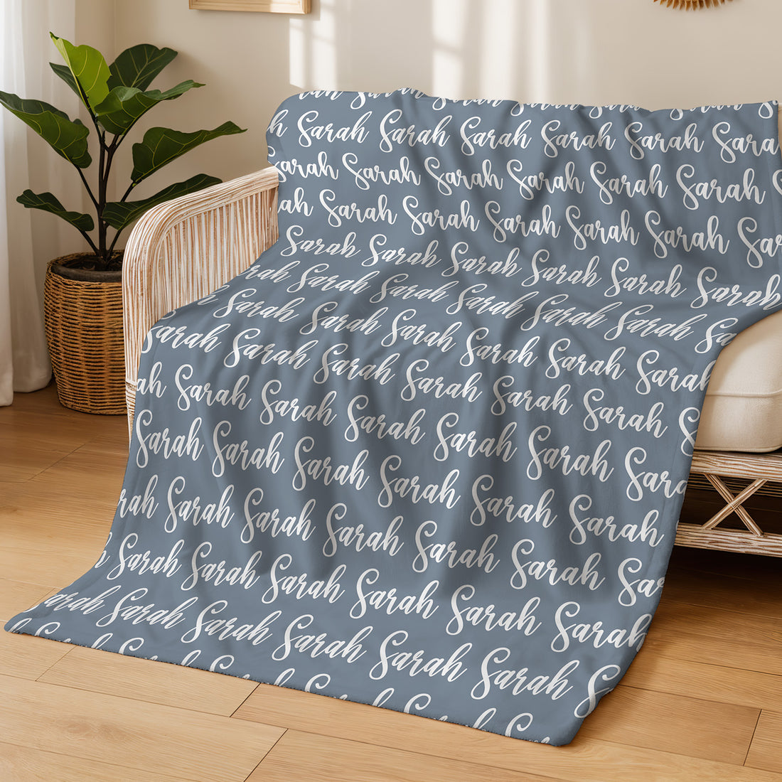Minky Toddler Blanket – Personalized Double Sided Blanket With Cozy Plush Fabric