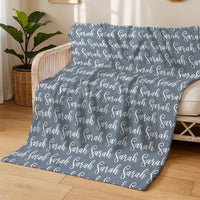 Minky Toddler Blanket – Personalized Double Sided Blanket With Cozy Plush Fabric