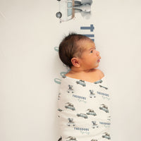 Elephants in Cars Stretchy Swaddle