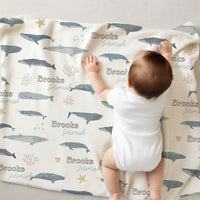 Whales Baby Deluxe Blanket