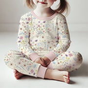 Wildflower Girl Pajamas with Name (3 months to kids 14)