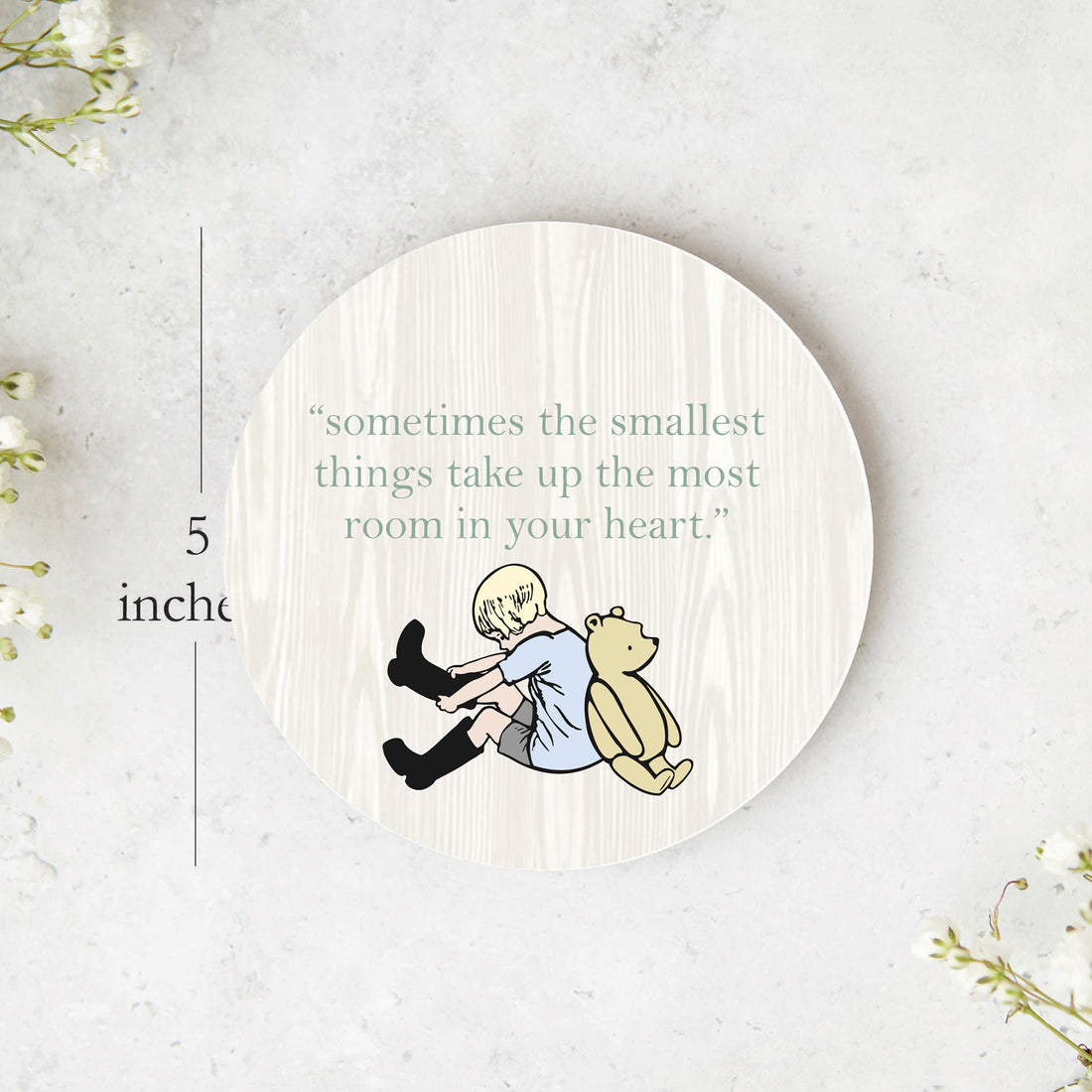 Winnie The Pooh Baby Set – Personalized Baby Take Home Set with Swaddle Blanket & Knit Hat