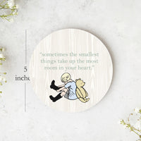 Winnie The Pooh Baby Set – Personalized Baby Take Home Set with Swaddle Blanket & Knit Hat