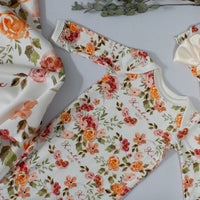 Patti's Fall Floral Knotted Baby Gown