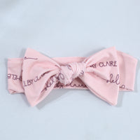 Personalized Baby Hat – Newborn Knotted Hat & Soft Infant Name Cap in Any Color