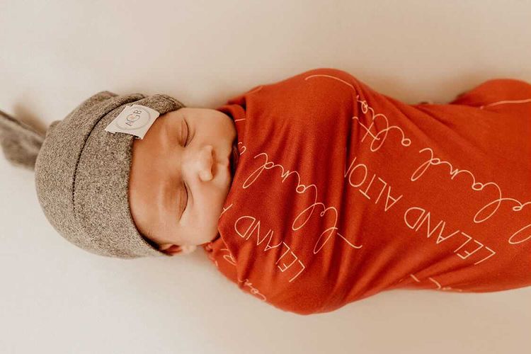 Camden Rusty Nail Stretchy Swaddle