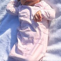 Camden Baby Blush Knotted Baby Gown