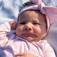 Camden Baby Blush Knotted Baby Gown