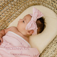 Camden Pale Pink Stretchy Swaddle