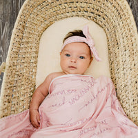 Camden Pale Pink Stretchy Swaddle