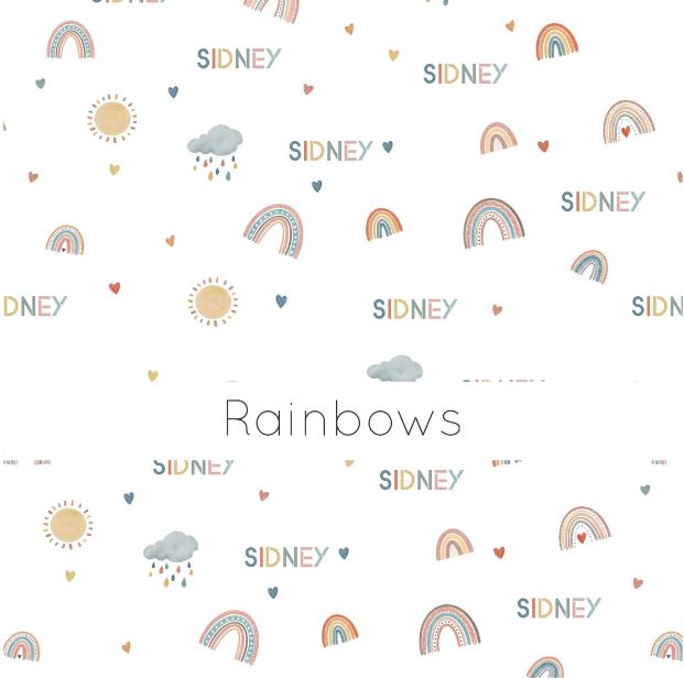 Personalized Custom Made Rainbow Pajamas From A Great Baby