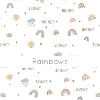 Personalized Custom Made Rainbow Pajamas From A Great Baby