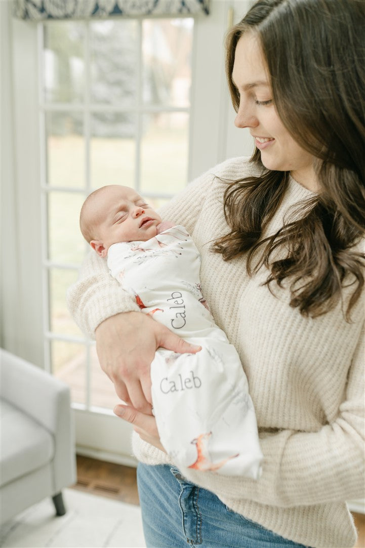 James' Forest Stretchy Swaddle