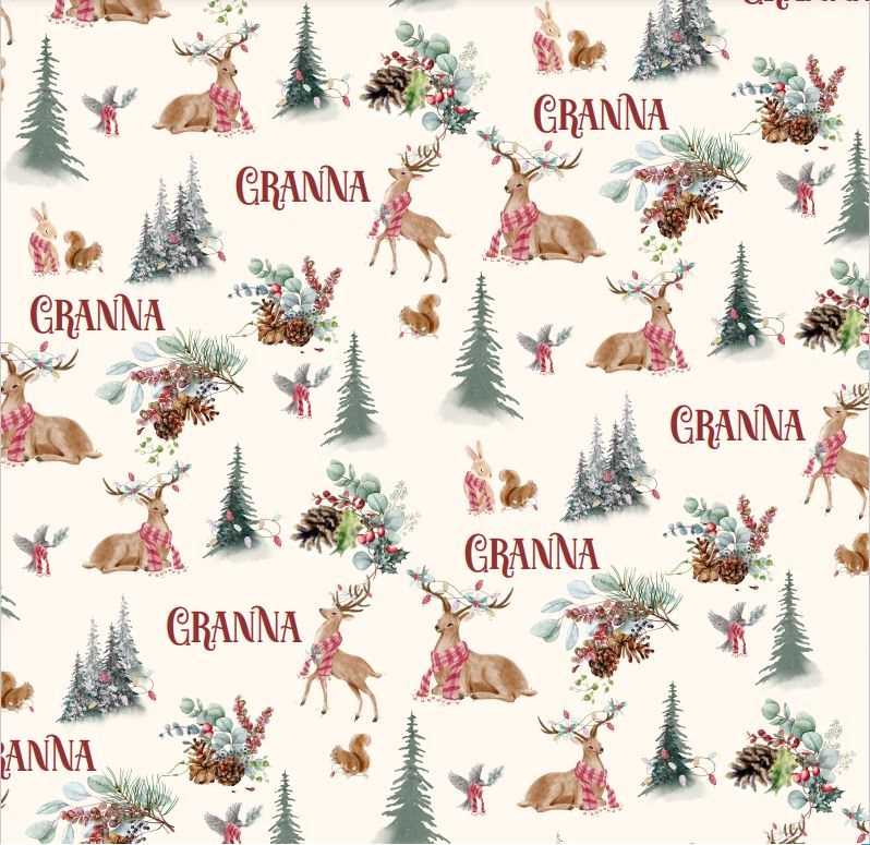 Adult  Christmas in the Forest Pajama Pants (Jogger Leg)