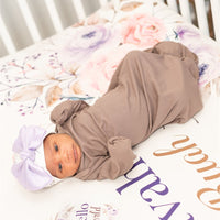Crystal Jean Lavendar  Personalized Custom Crib Sheet