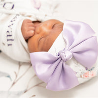 Crystal Jean Floral Knotted Baby Gown