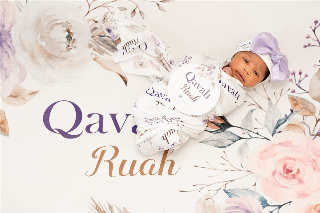 Crystal Jean Lavendar  Personalized Custom Crib Sheet