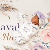 Crystal Jean Lavender Round Announcement Disk