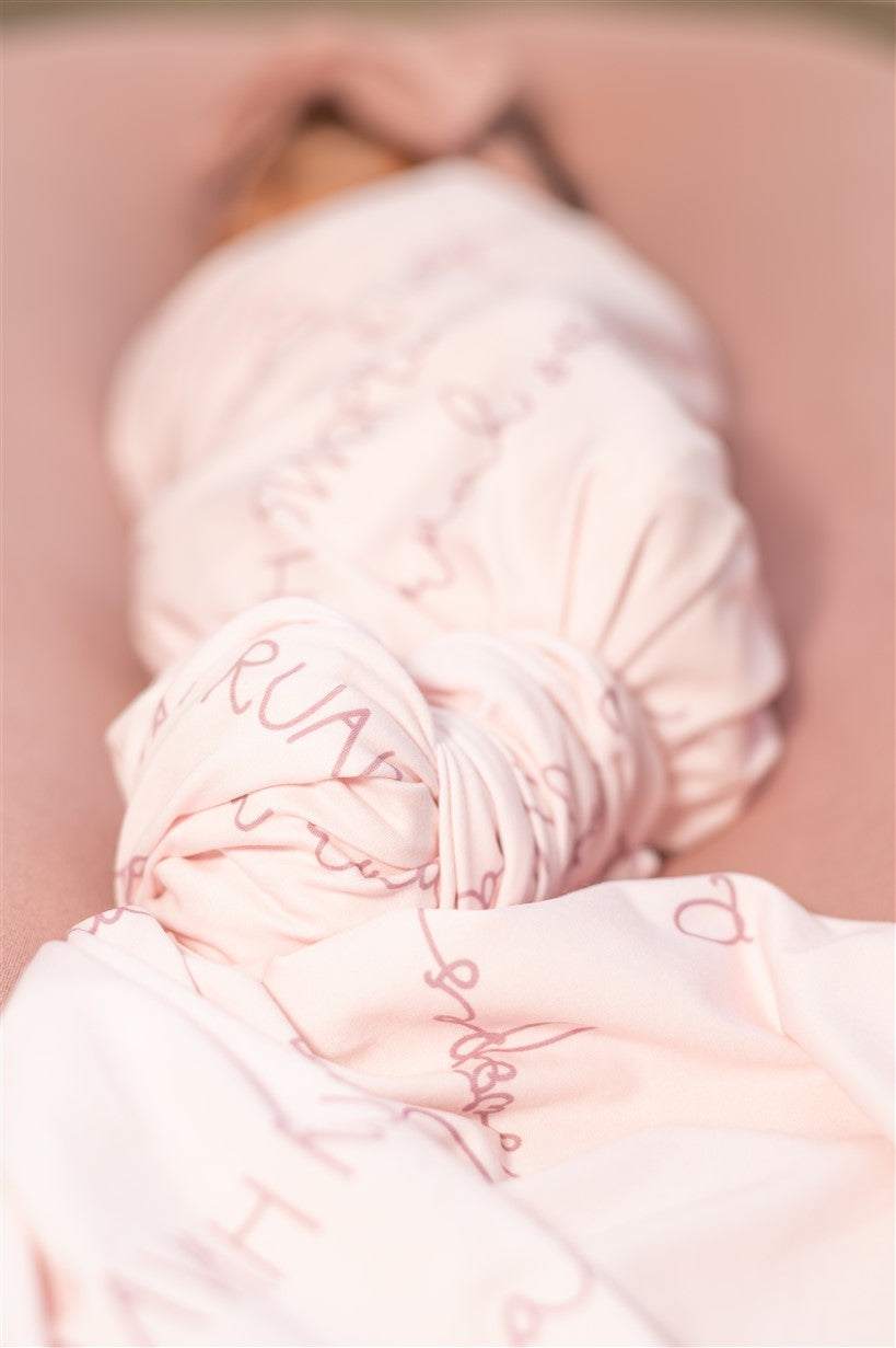 Camden Baby Blush Stretchy Swaddle