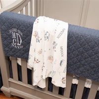 Pilot Theme Nursery Blanket Gift Baby Set A Great Baby Jeff The Pilot Airplanes Helicopters Aviation Baby Gift