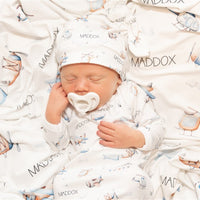 Pilot Theme Nursery Blanket Gift Baby Set A Great Baby Jeff The Pilot Airplanes Helicopters Aviation Baby Gift