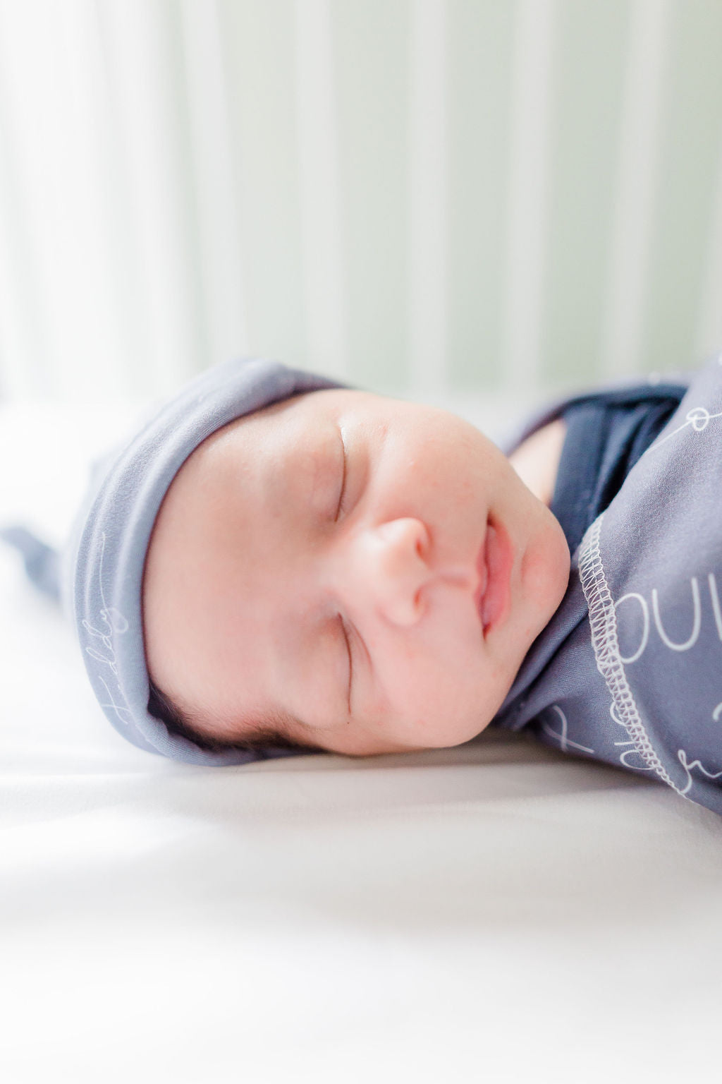 Camden Grandpa Gray Stretchy Swaddle