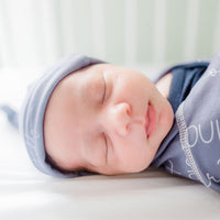 Camden Grandpa Gray Stretchy Swaddle