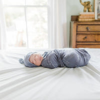 Camden Grandpa Gray Stretchy Swaddle