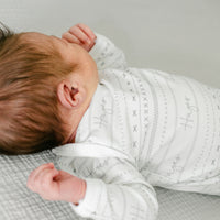 Gray Mudcloth Knotted Baby Gown