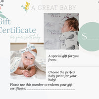 Baby Gift Card – Personalized Baby Gifts & Keepsake Presents for New Moms