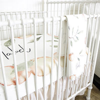 Custom Crib Sheet Georgia Peach Personalized Nursery