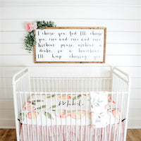 Custom Crib Sheet Georgia Peach Personalized Nursery