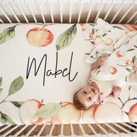 Custom Crib Sheet Georgia Peach Personalized Nursery
