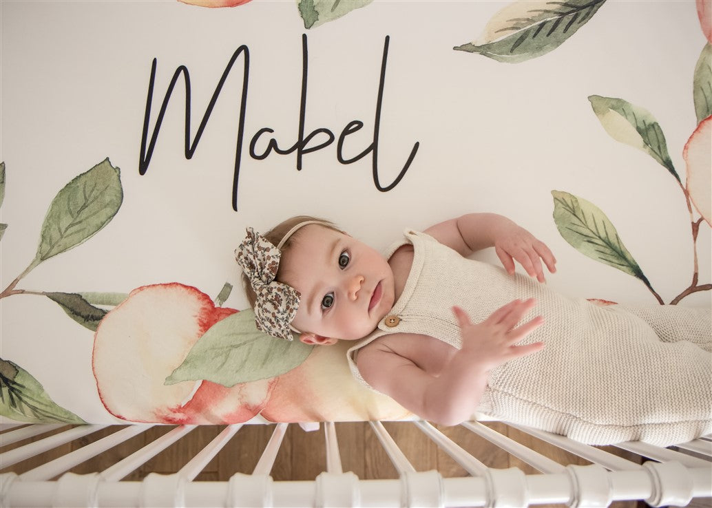 Custom Crib Sheet Georgia Peach Personalized Nursery