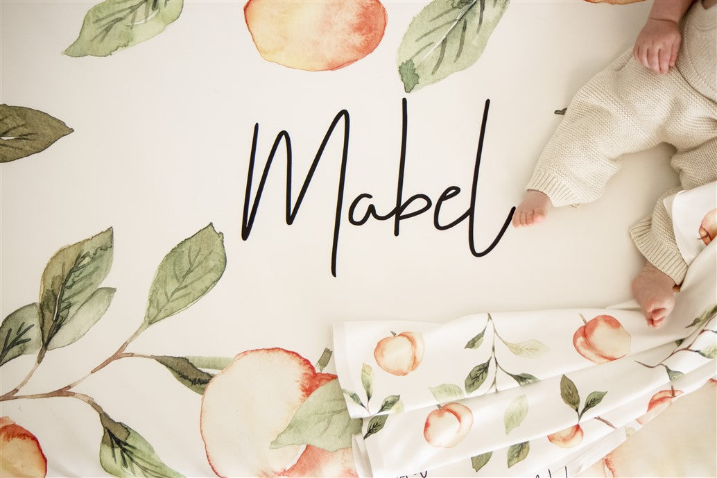 Custom Crib Sheet Georgia Peach Personalized Nursery