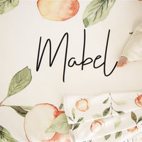 Custom Crib Sheet Georgia Peach Personalized Nursery