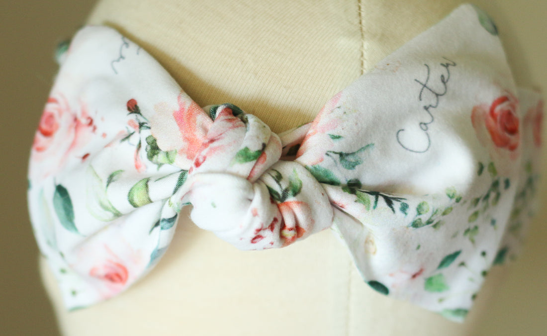 Rosie Posie Floral Knotted Baby Gown