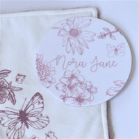 Colleen Mauve Round Announcement Disk