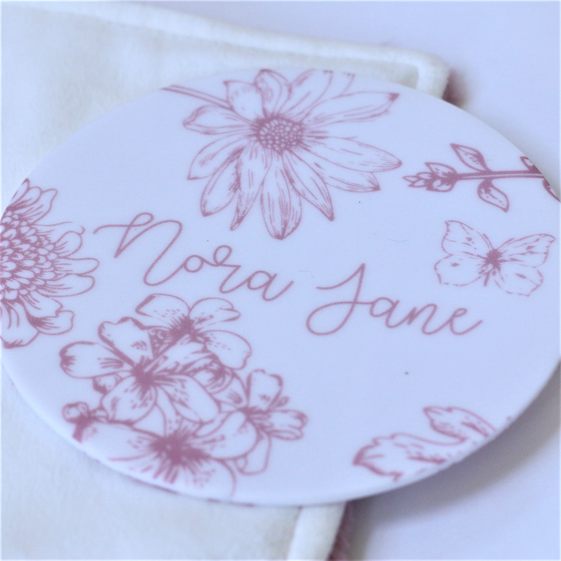Colleen Mauve Round Announcement Disk