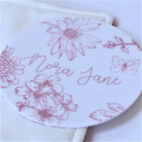 Colleen Mauve Round Announcement Disk