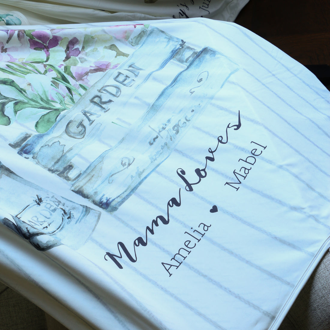 French Country Blanket - Personalized Mom Gift Cozy Throw | Double Layer, Machine Washable