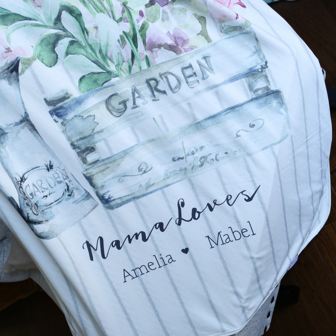 French Country Blanket - Personalized Mom Gift Cozy Throw | Double Layer, Machine Washable