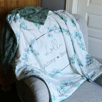 Eucalyptus Mom Blanket – Personalized Soft Cozy Throw | Lightweight, Machine Washable