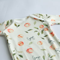 Georgia Peach Knotted Baby Gown