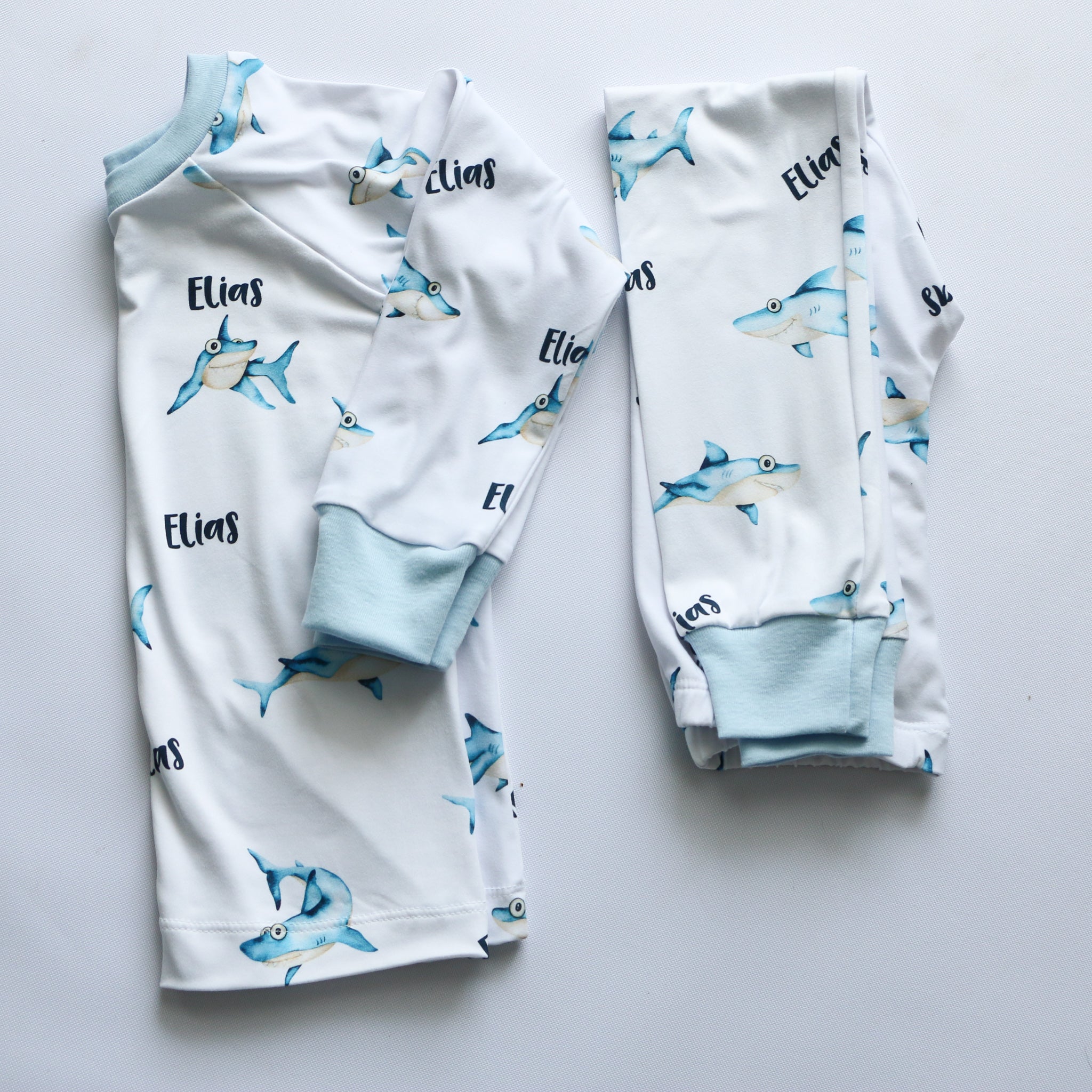 Baby Shark Pajamas Short or Long Sleeve 3 months to kids 14