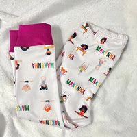 Personalized Gymnastics Pajamas for Girls – Soft Knit PJ's with Name, Ages 2-14