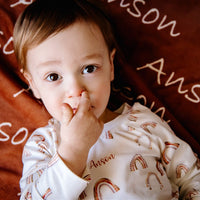 Boho Rainbows Pajamas  - Short or Long Sleeve (3 months to kids 14)