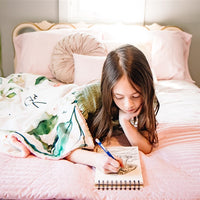 Rosie Posie Minky Deluxe Throw