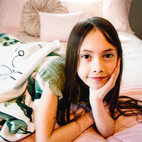 Rosie Posie Minky Deluxe Throw