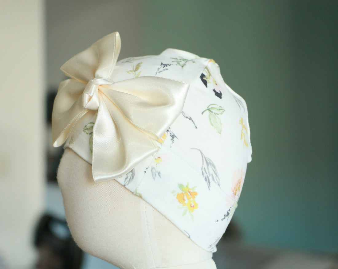 Keepsake Baby Blanket - Personalized Floral Baby Girl Blanket With Satin Trim